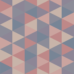 Seamless abstract pattern from triangles. Pastel shades.