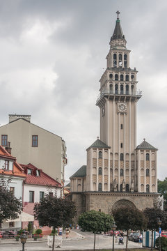 St. Nicholas Cathedral in Bielsko Biala. It was created in the years 1443 - 1447 but got its present shape in 1912. It has elements of architectural styles from gothic to modernism.