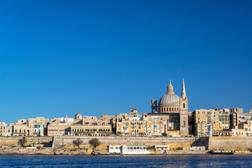Fototapeta na wymiar Valletta Cityscape View