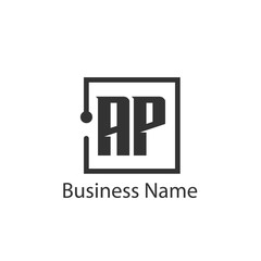 Initial Letter AP Logo Template Design
