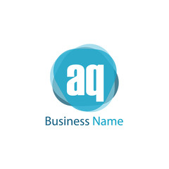 Initial Letter AQ Logo Template Design