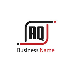 Initial Letter AQ Logo Template Design