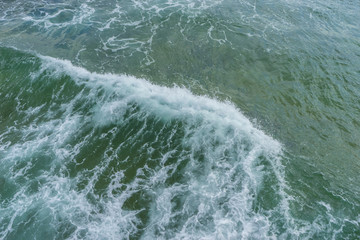 Fototapeta na wymiar Extreme Stormy waves, Rough sea on the rocky northern spanish coast, spain