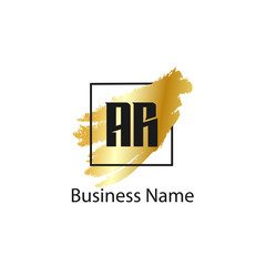 Initial Letter AR Logo Template Design
