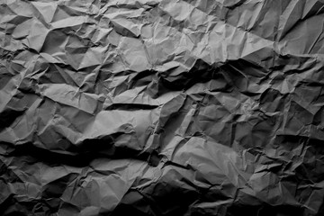 grey crumpled paper texture background