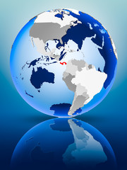 Panama on globe