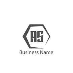 Initial Letter AS Logo Template Design