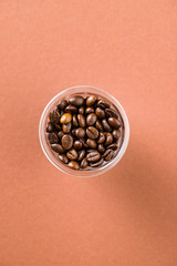 Obraz na płótnie Canvas Roasted coffee beans.