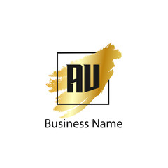 Initial Letter AV Logo Template Design