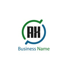 Initial Letter AX Logo Template Design