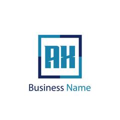 Obraz premium Initial Letter AX Logo Template Design