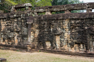 Fototapeta premium Kambodscha - Angkor - Baphuon - Terrasse der Elefanten