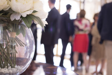 Wedding flowers in marriage hotel