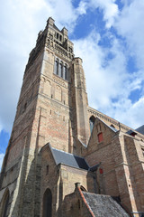 Fototapeta na wymiar Church of Our Lady in Bruges, Belgium