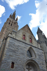 Fototapeta premium Church of Our Lady in Bruges, Belgium