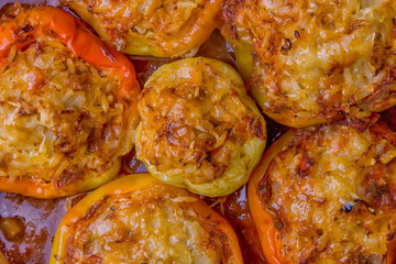 Peppers stuffed with a delicious combination