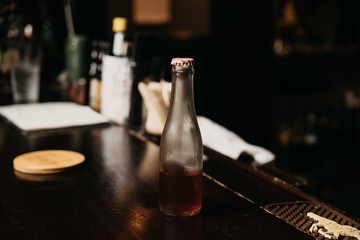 Fototapeta na wymiar Old school bottle