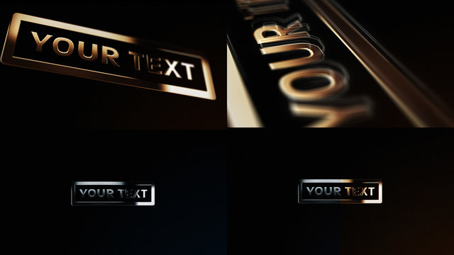 Metallic Title Sequence