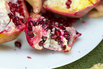 fresh, sweet, red garnet