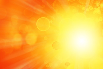 Obraz premium Jasne żółte i pomarańczowe tło wybuchu