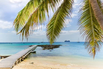 Foto op Plexiglas Seven Mile Beach, Grand Cayman zeven mijl strand in Grand Cayman