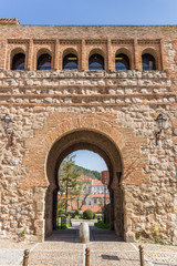 Fototapeta na wymiar Historic Arco de San Esteban gate in Burgos, Spain