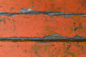 wooden deck background painted in orange
