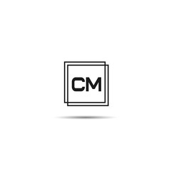 Initial Letter CM Logo Template Design