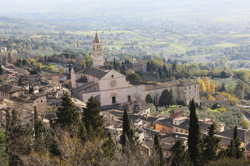 Fototapeta na wymiar church of Santa Chiara in Assisi