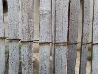 texture of a reed fence