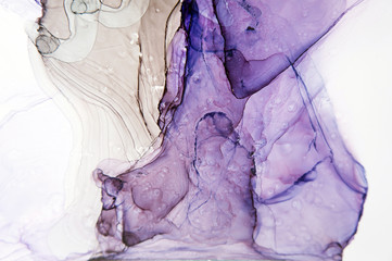 Ink, paint, abstract. Closeup of the painting. Colorful abstract painting background. Highly-textured oil paint. High quality details. Alcohol ink modern abstract painting, modern contemporary art.