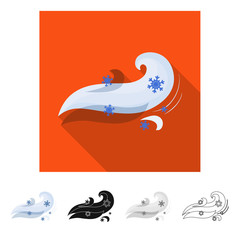 Vector illustration of weather and weather sign. Collection of weather and application stock vector illustration.