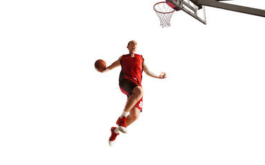 Obraz premium Basketball isolated on white