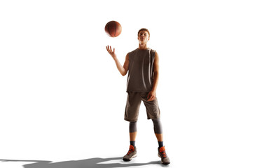Basketball isolated on white