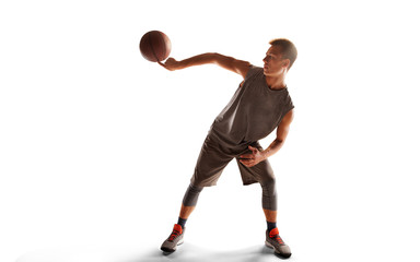 Basketball isolated on white