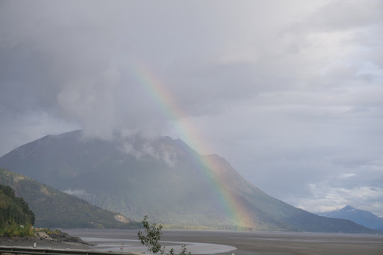 Rainbow Low tide at Turnagain Arm. 