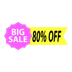 Big sale label