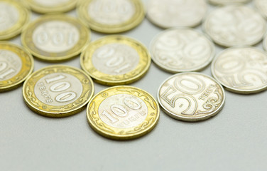 Tenge - national coins of Kazakhstan, gold coins