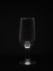 Glass of sherry wine