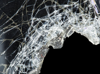 abstract background of broken glass