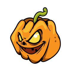 Halloween Pumpkins cartoon style