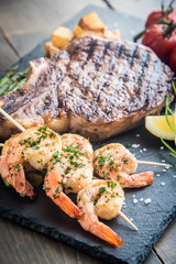 surf and turf plate