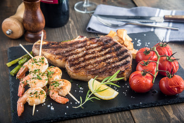 surf and turf plate