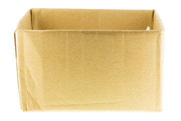 cardboard box on a white background