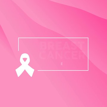 Breast Cancer Awareness pink abstract animation