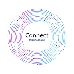 Abstract network connection. icon logo design. Vector Illustration