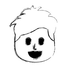 character man face laughing expression