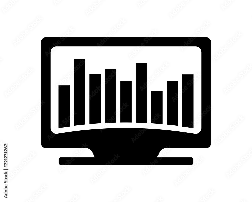 Poster black computer secure protect image vector icon logo symbol