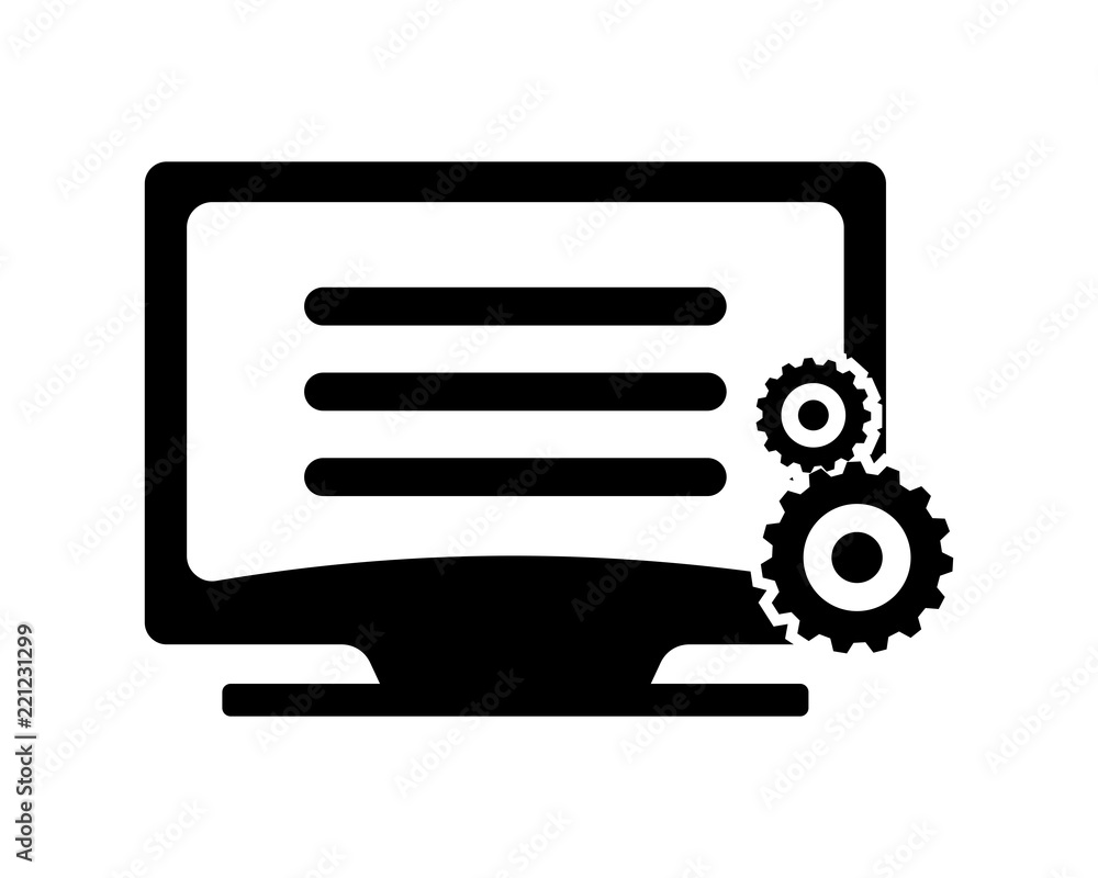 Poster black computer secure protect image vector icon logo symbol