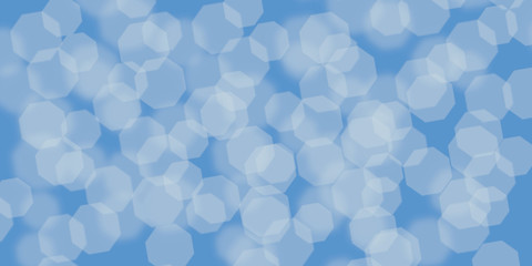 Simply flat style illustration. Octahedron bokeh with gradient light background.